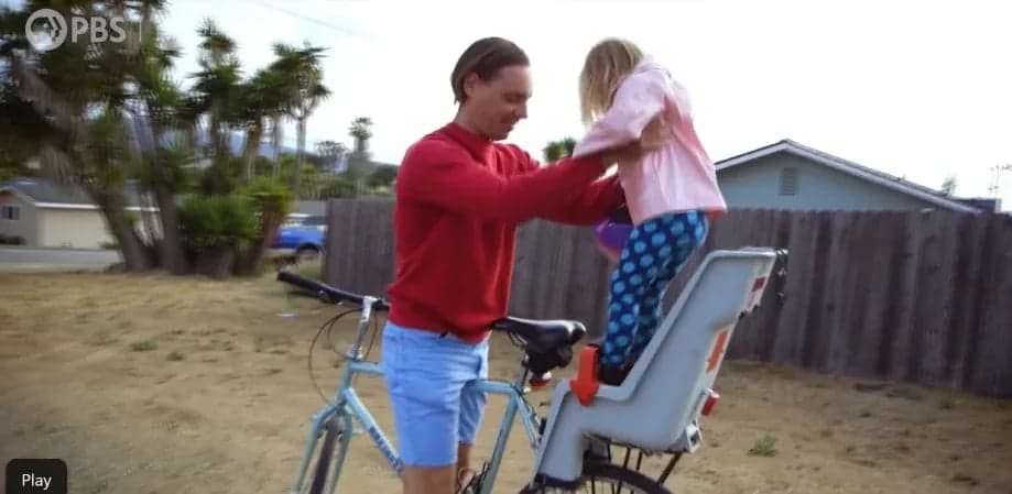 Matt Furie and his daughter